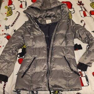 Women's Gray Puffer Jacket